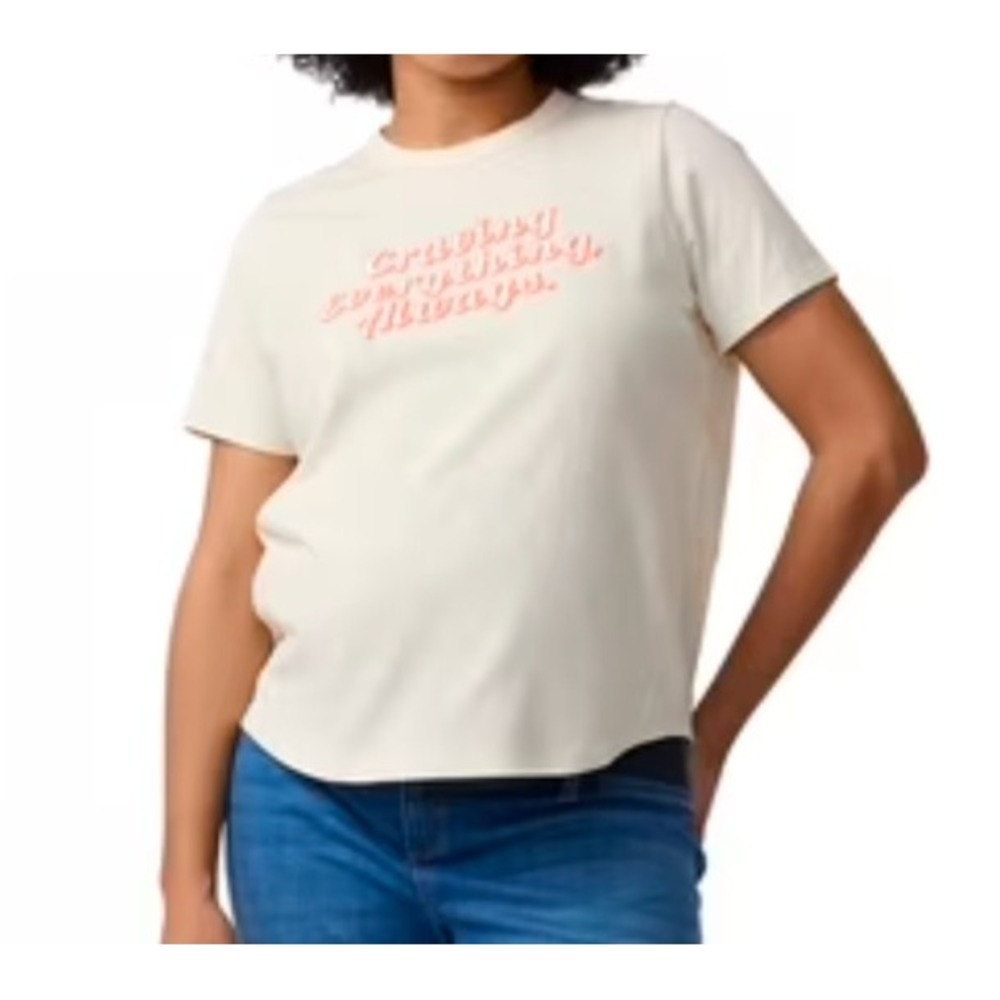 Women's Ingrid & Isabel maternity top cream size L